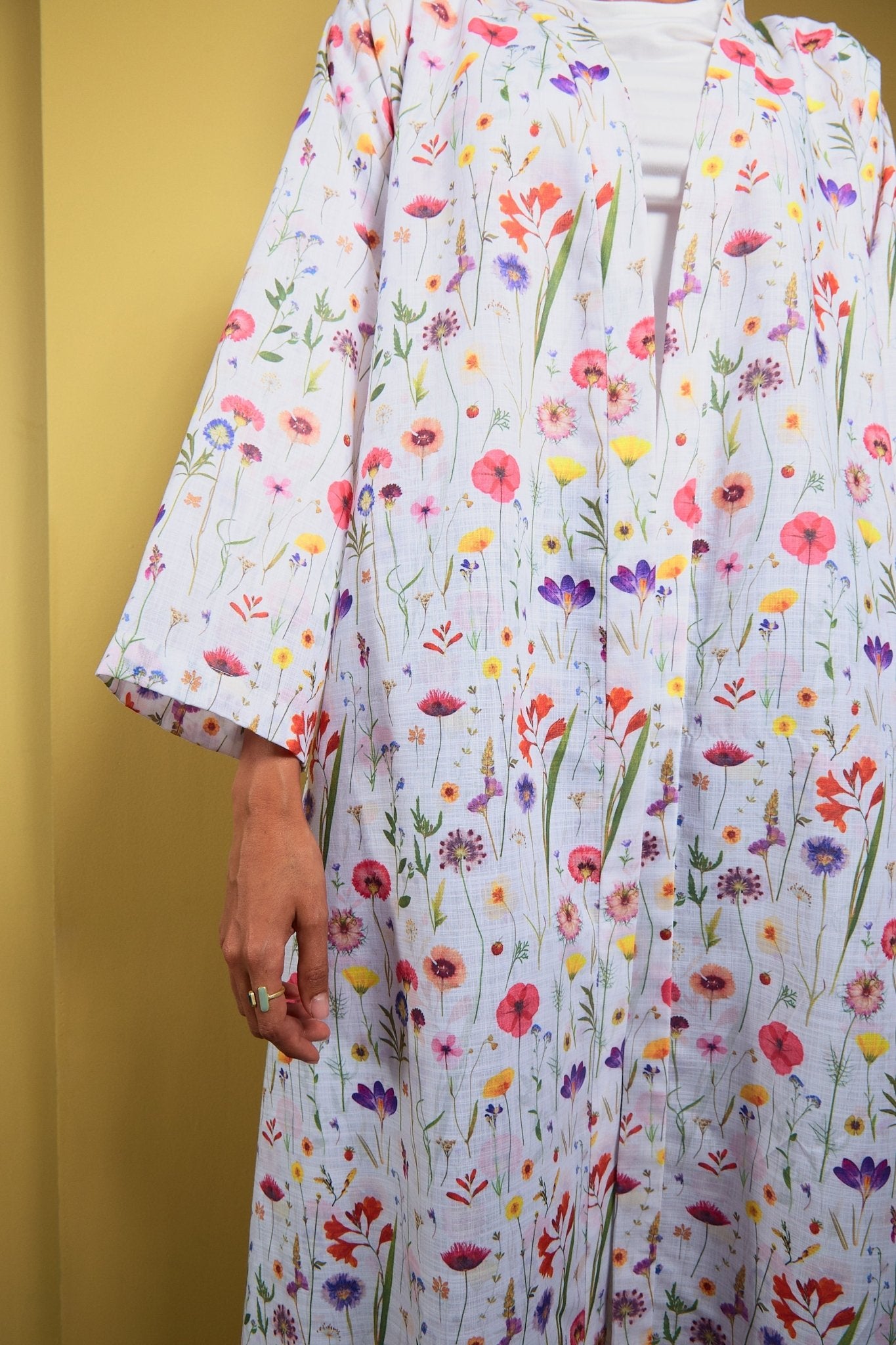 Multi Color Small Flower Pattern - The Abaya Lab